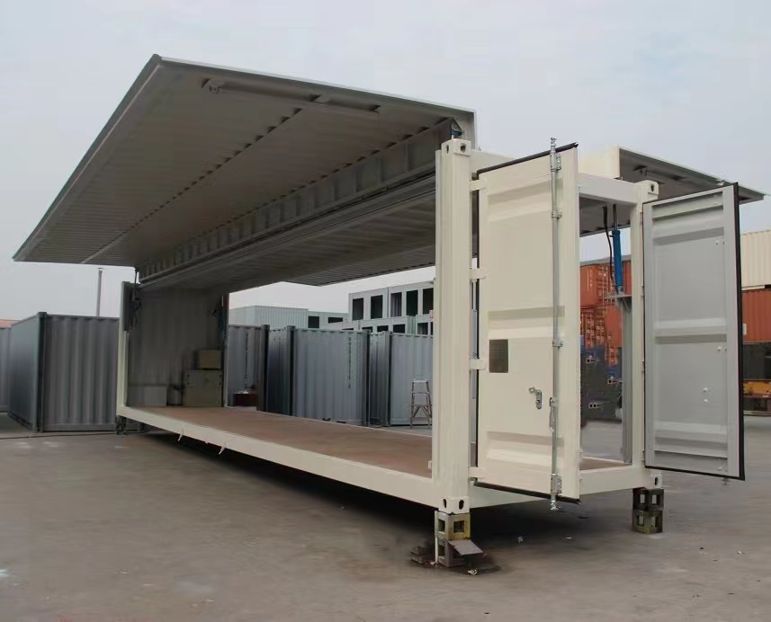 Hydraulic Wing Open Top Logistics Container